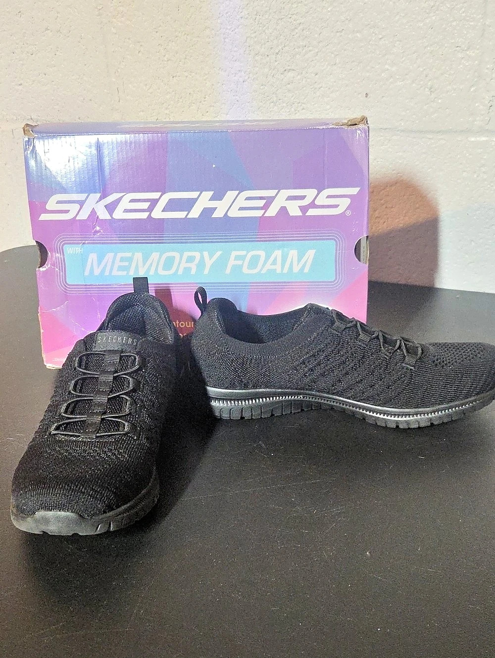 Skechers BOBS Sport Squad Chaos Women's Sneakers Black US 8